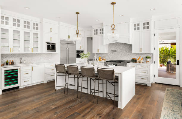 LVP kitchen floor Columbia